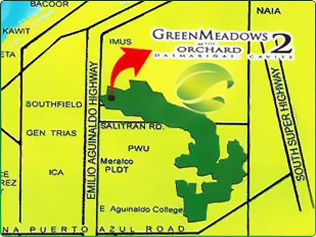 Greenmeadows Map